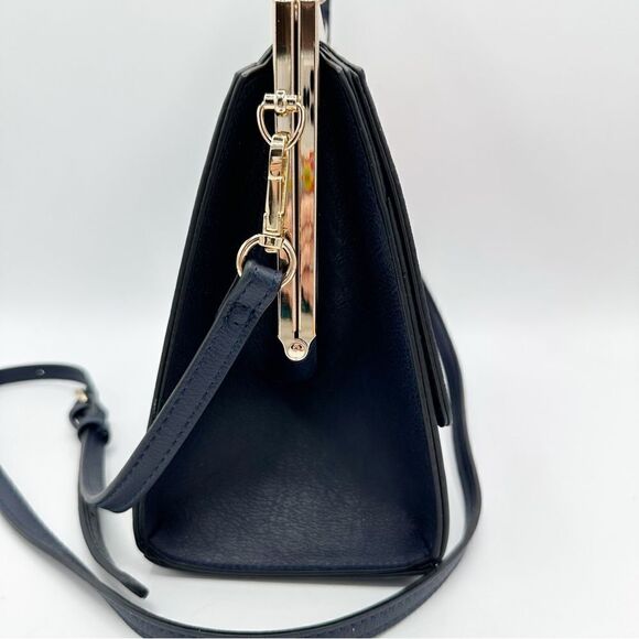 Dune London Pink/Blue Color-block Convertible Structured Satchel/Crossbody Bag - Picture 6 of 11